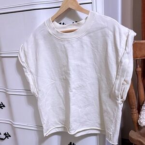 CALIA by Carrie Underwood Off-White Short Sleeve Top